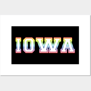 Iowa Pride Rainbow Posters and Art
